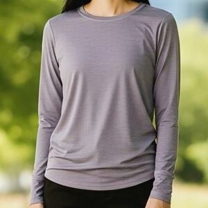 NWOT-DSG Plum And Grey,Long Sleeve Shirt (LS29)